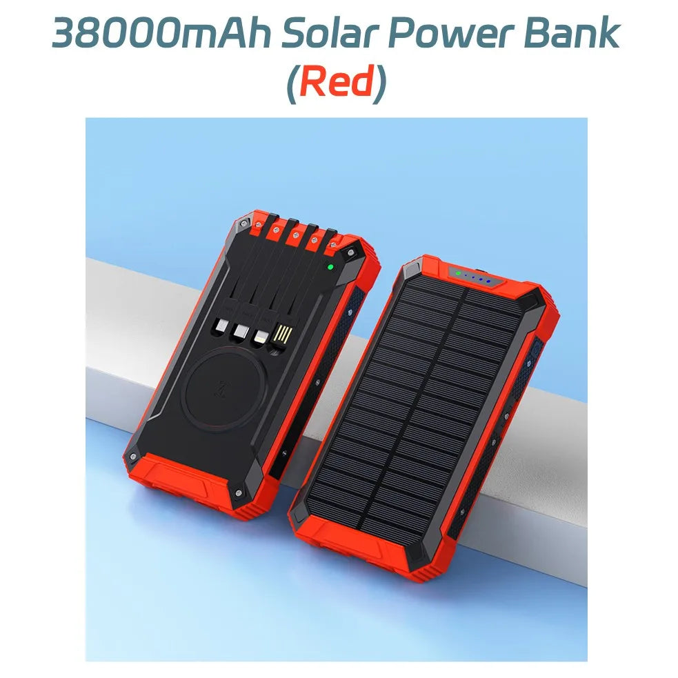 Long-lasting Solar Power Bank, Portable Solar External Battery