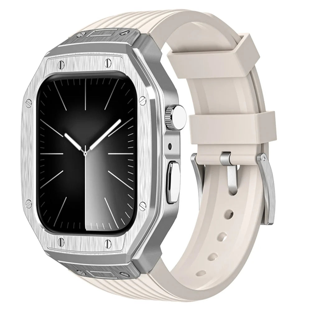 Luxury Modification Kit Metal Case+TPU Strap Replacement Accessories