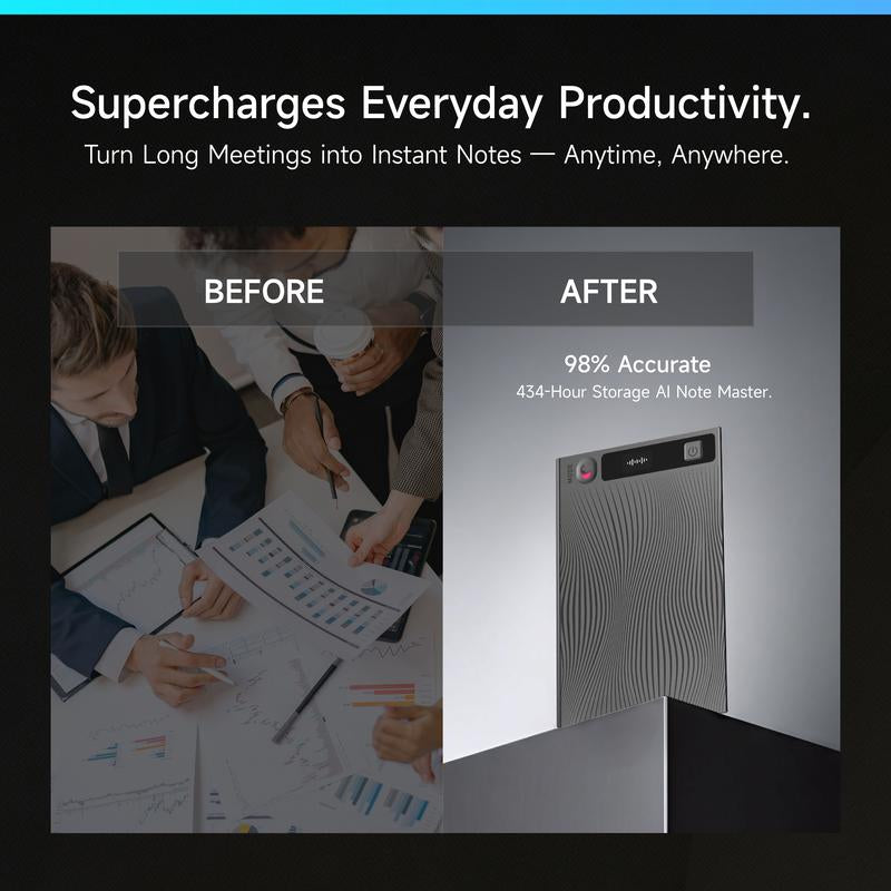 Mobvoi Ticnote Agentic AI Notetaker Translator Voice Recorder