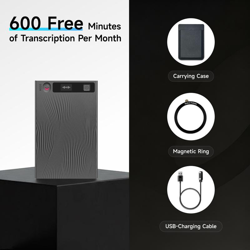 Mobvoi Ticnote Agentic AI Notetaker Translator Voice Recorder