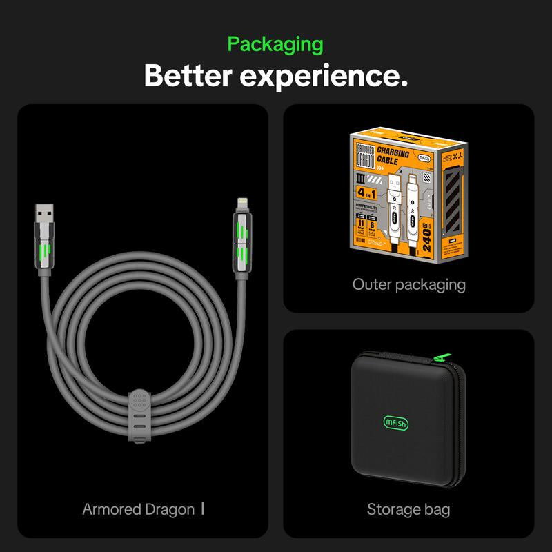 Mfish Armored Dragon I 4-In-1 Multi 240W Fast