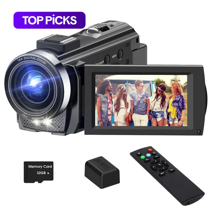 Dvc Camera, Full HD 1080P Video Recorder, 3-Inch