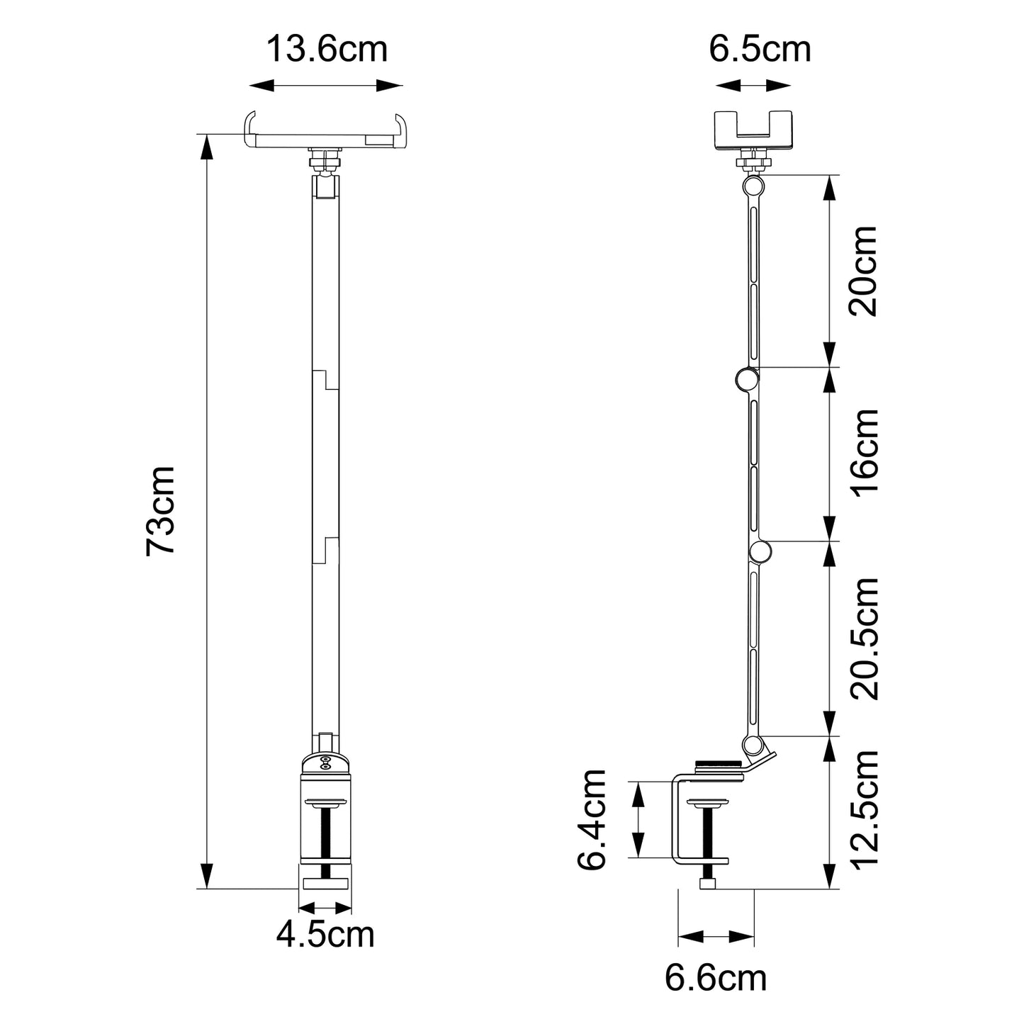 Artpowers Tablet Holder Support for Pad Portable Monitor