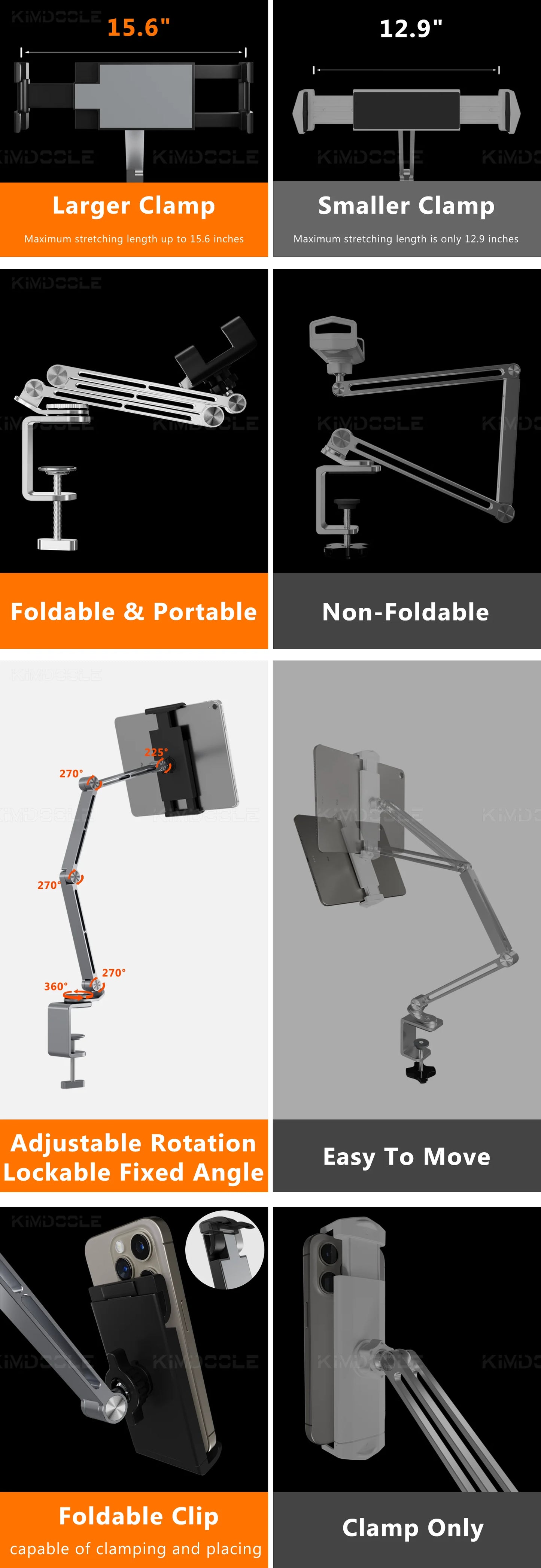 Artpowers Tablet Holder Support for Pad Portable Monitor