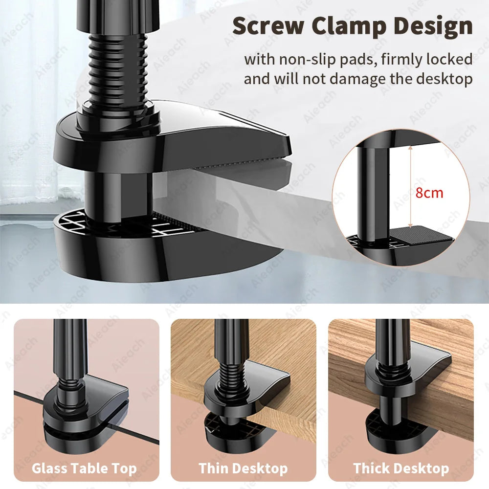 Tablet Bracket for Bed Desk Gooseneck Tablet Stand