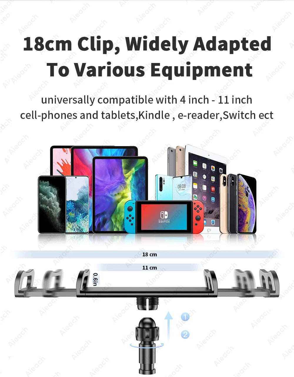 Tablet Bracket for Bed Desk Gooseneck Tablet Stand