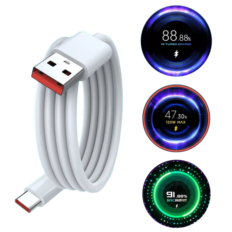 67W 90W 120W Charger Cable USB Type C