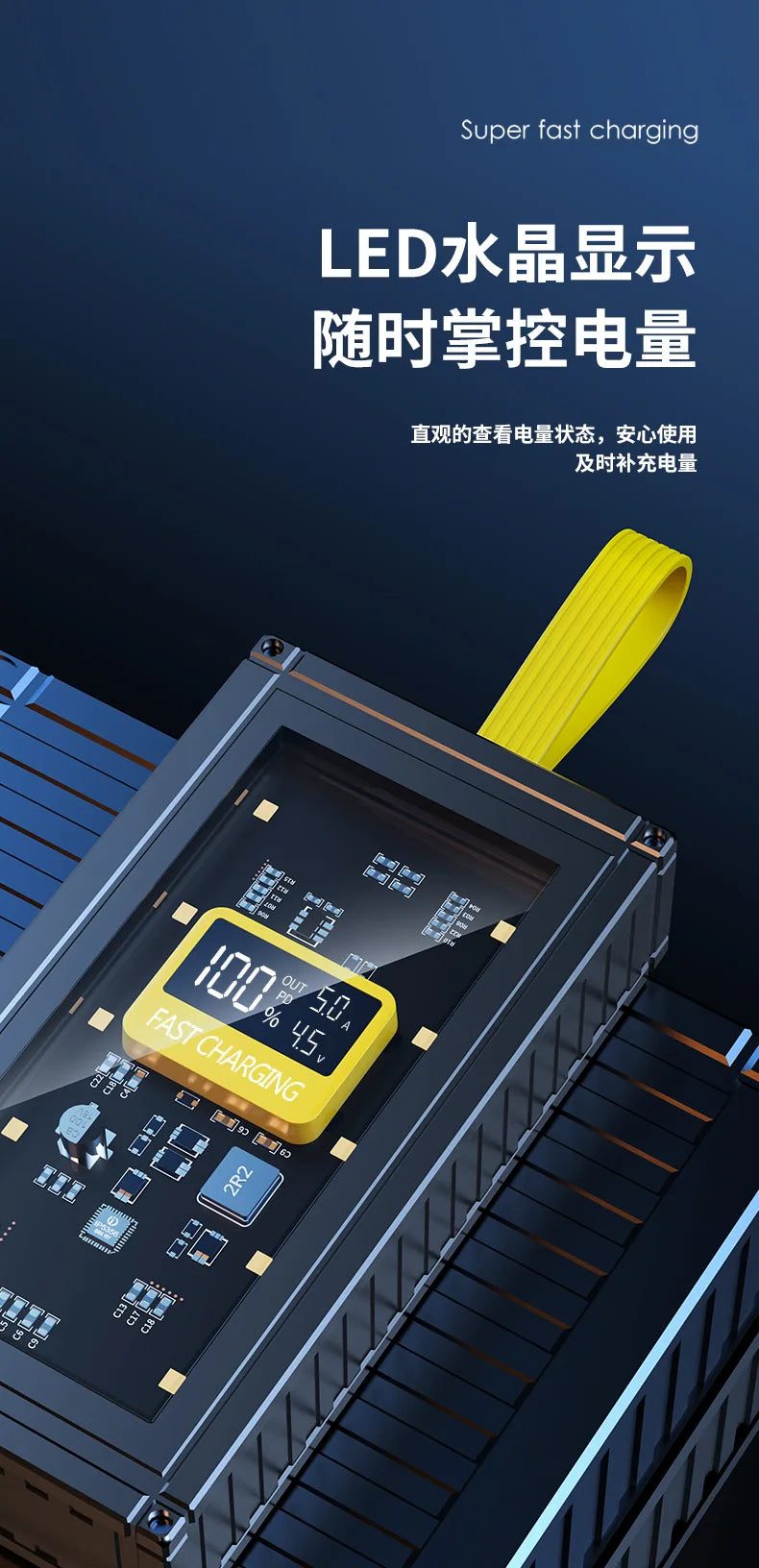 PowerBank 50000mAh 30000mAh 20000mAh Spare battery Portable Charger