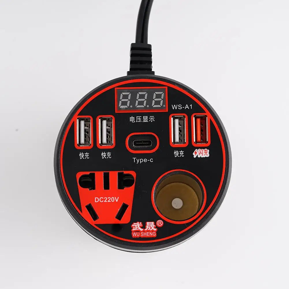 Car Power Inverter 12V/24V TO 220V Converter Type-C