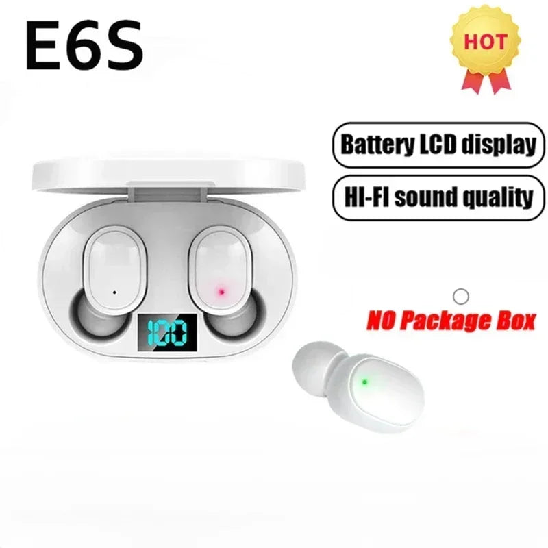E6S Wireless Bluetooth Earphones TWS Bluetooth Headset Wireless