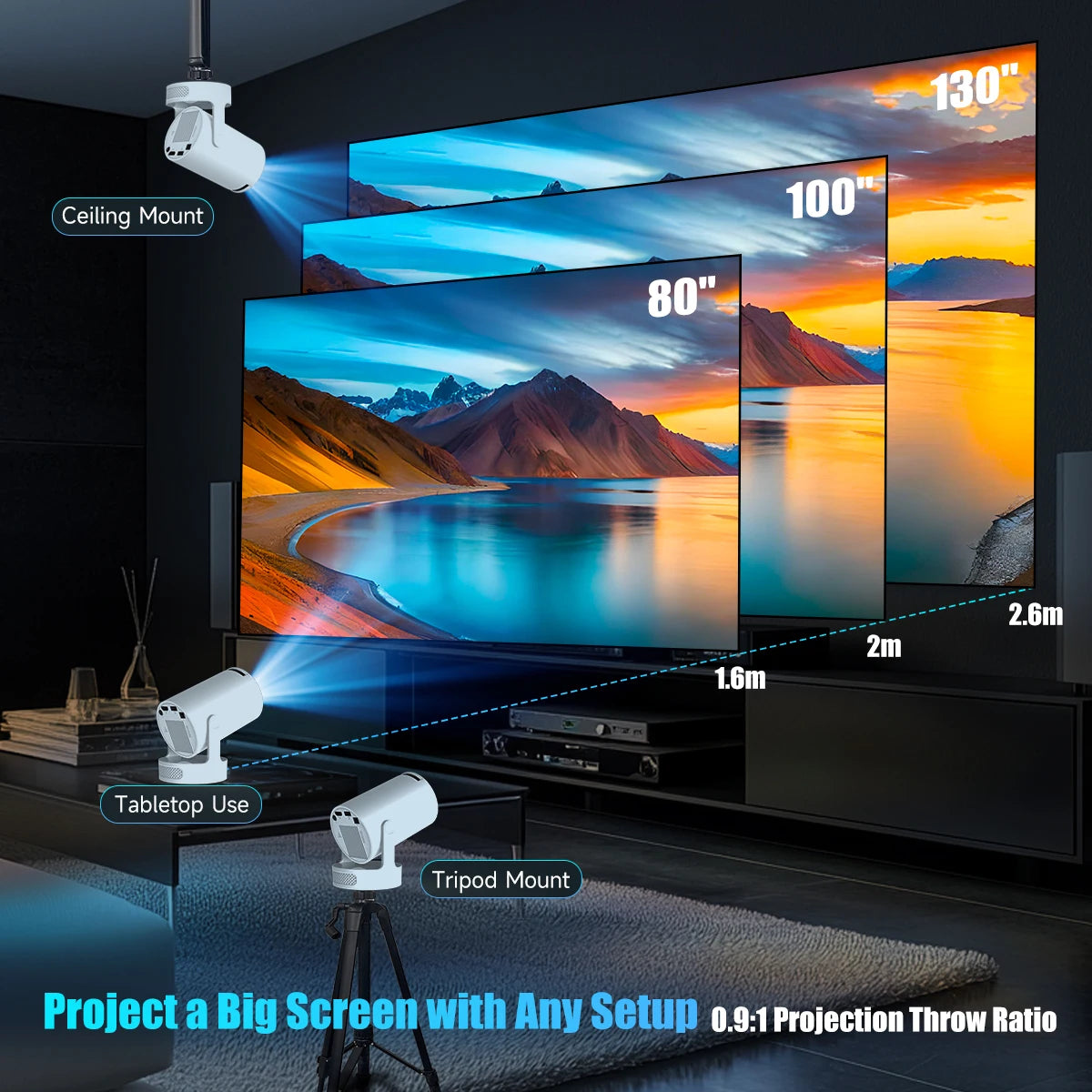Magcubic 8K HY300 Pro + Projector Built in