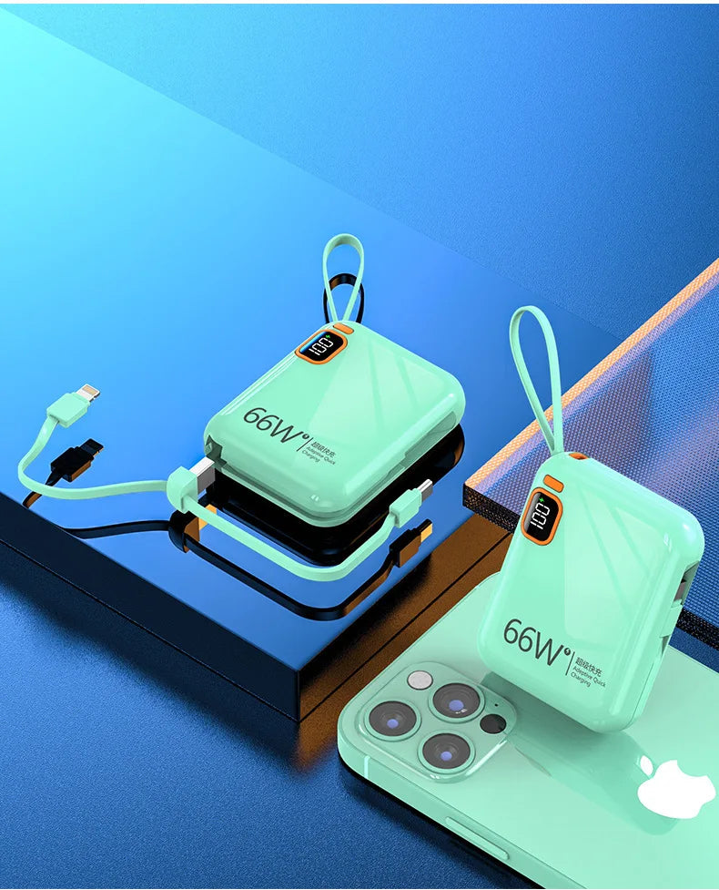 66W fast charging power bank 10000 mAh large