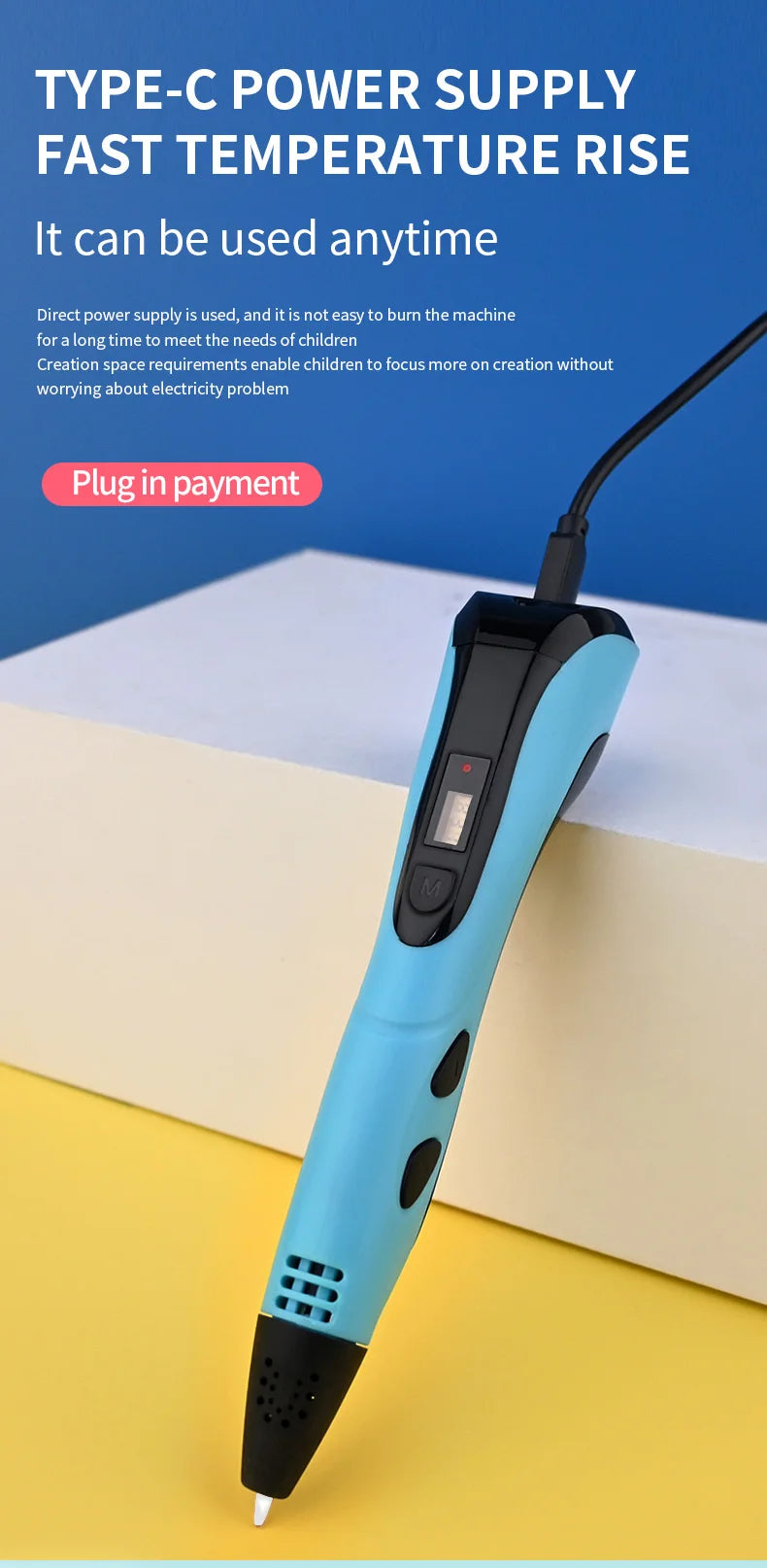 2025 Children 3D Printing Pen with LED Screen