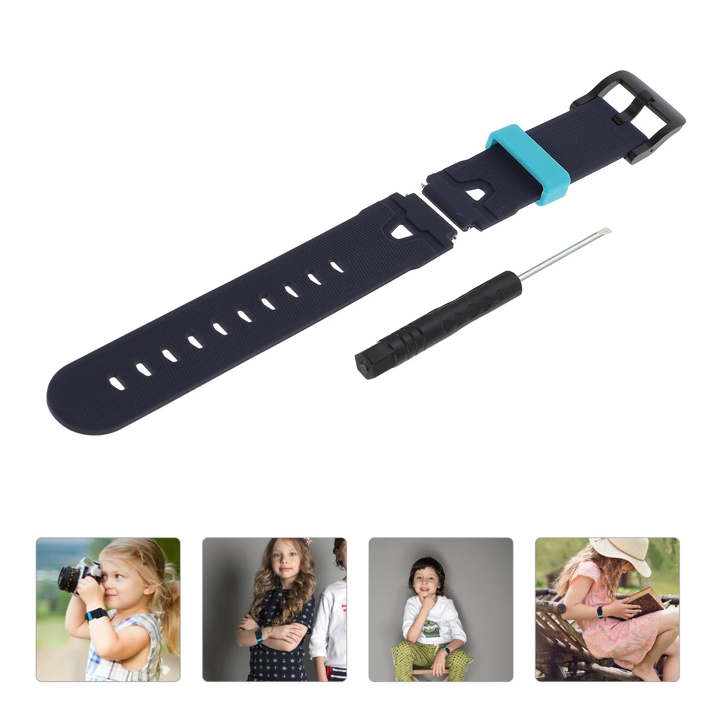 360 Watch Strap Kids Smartwatch Silicone Watchband Accessories