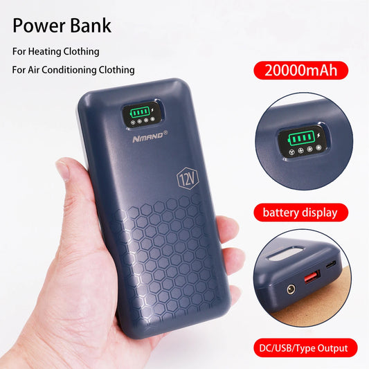 Power Bank 12V 20000mAh digital display Fast Charging