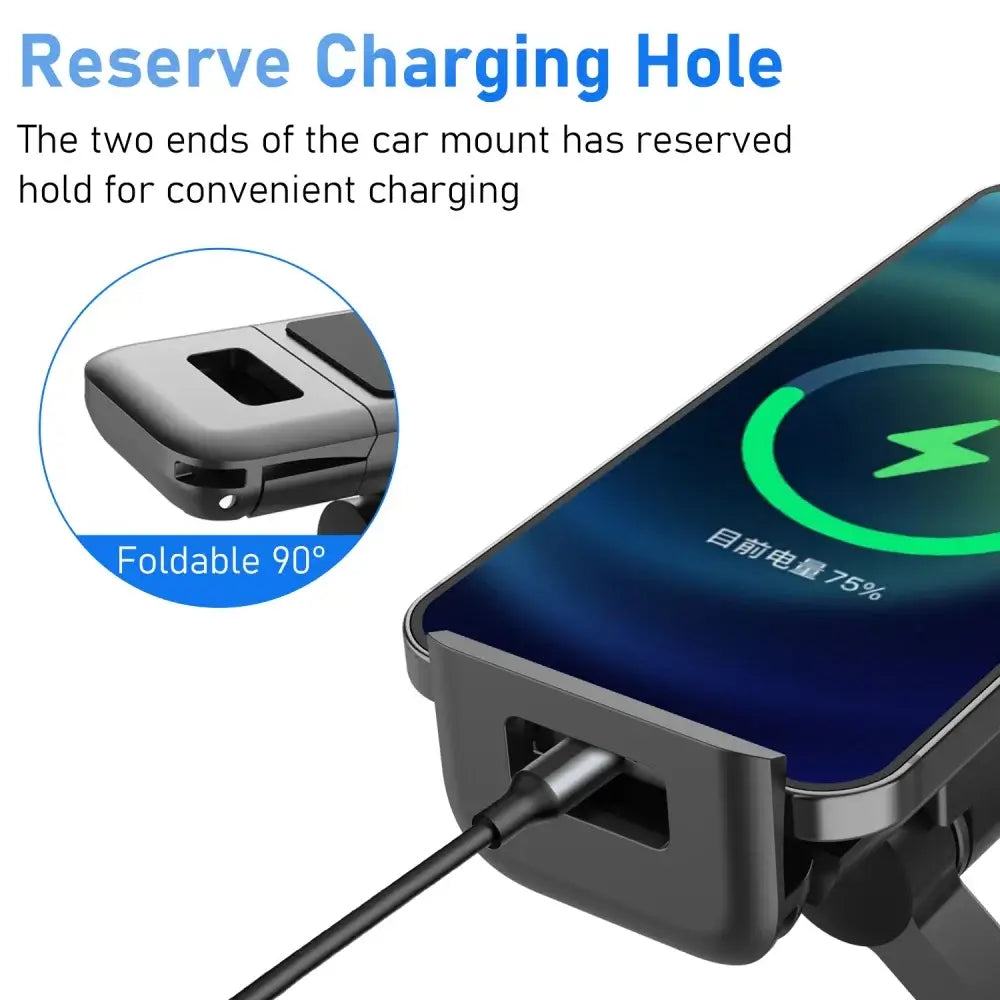 Car Seat Back Stand Telescopic Phone Tablet Holder