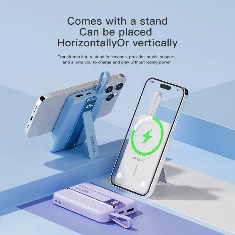 Magnetic Wireless Power Bank 10000mAh Portable PD 20W