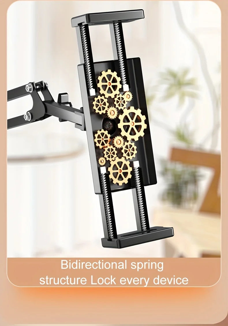 Adjustable Bed Tablet Holder Rotatable Long Arm 4.7-13"