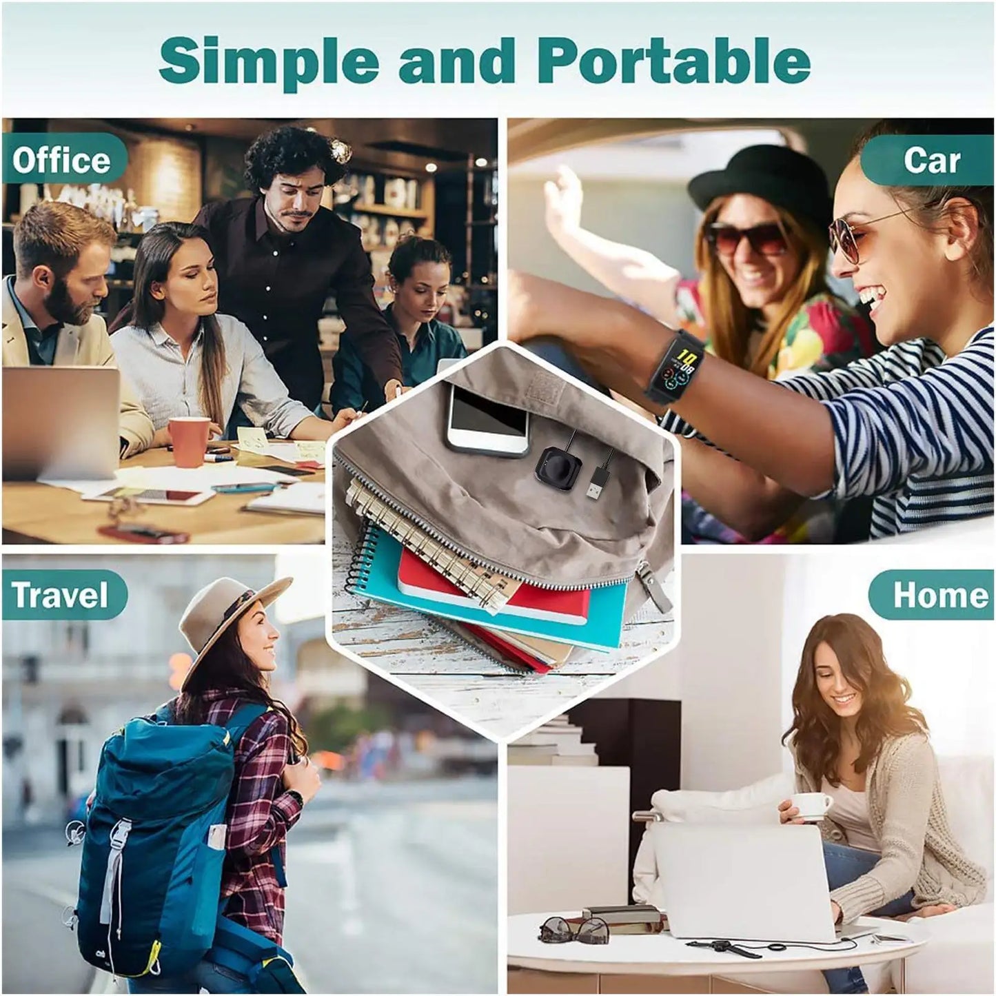 Smart Watch Magnetic Usb Charger For HW22 Charging