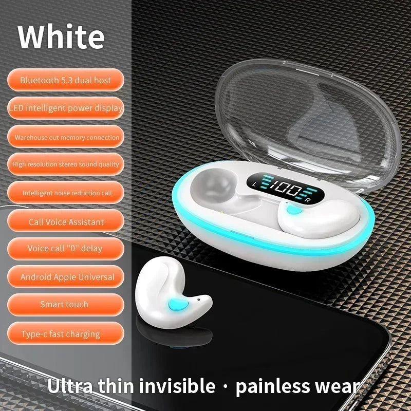 Mini Invisible Sleep Wireless Earphone Bluetooth 5.0 Hidden