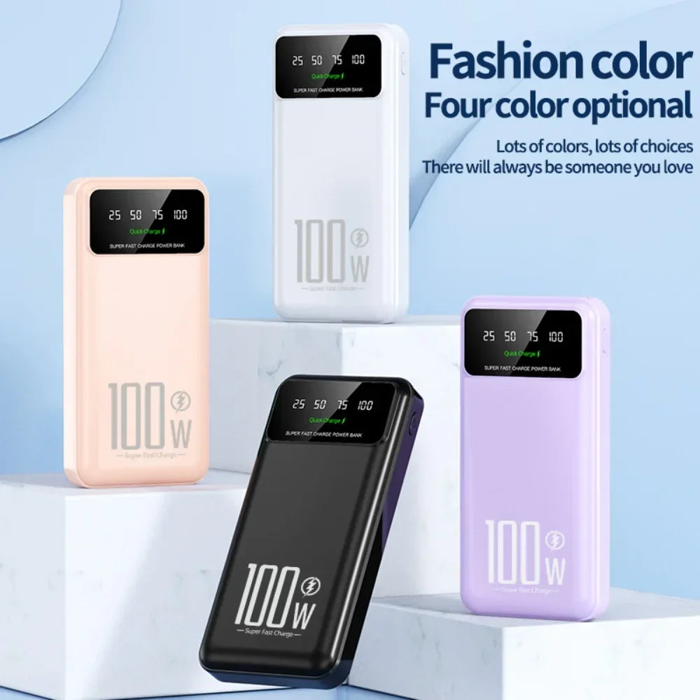 2025 NEW Power Bank 50000mAh High Capacity 100W
