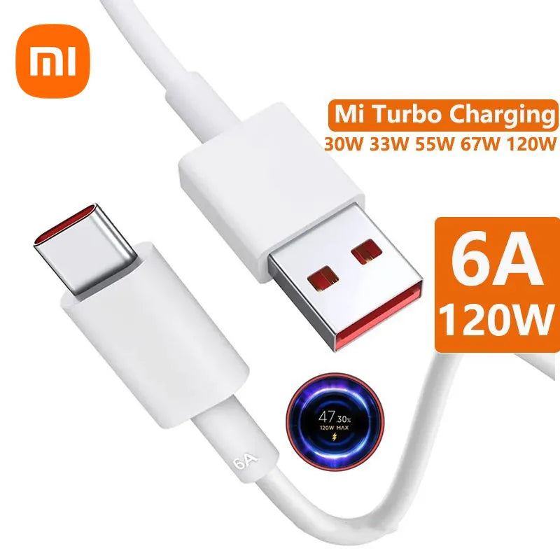 Original Xiaomi 6A 120W USB C-type ultra fast