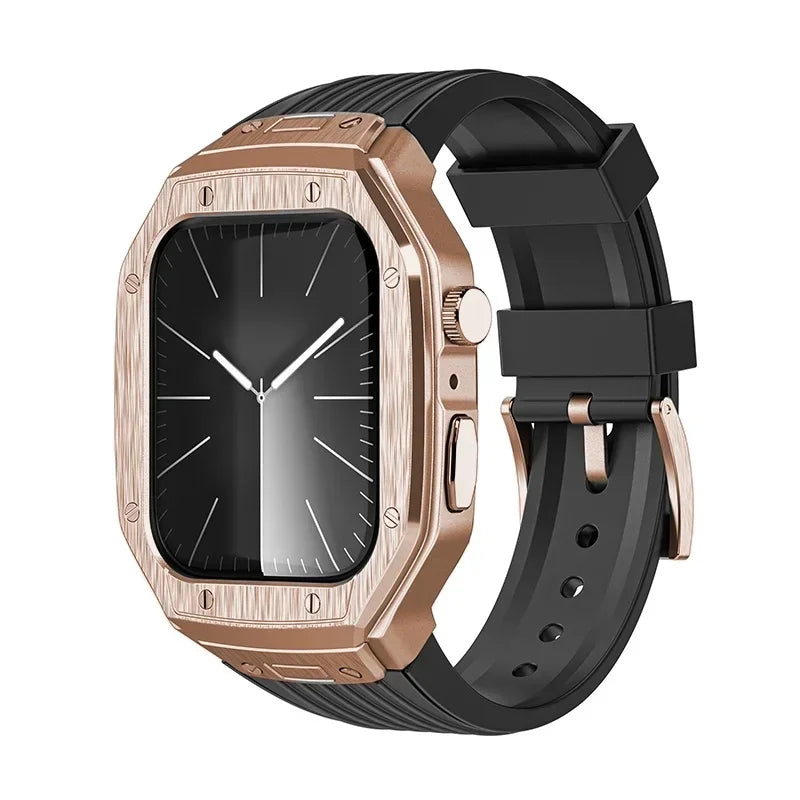 Luxury Modification Kit Metal Case+TPU Strap Replacement Accessories