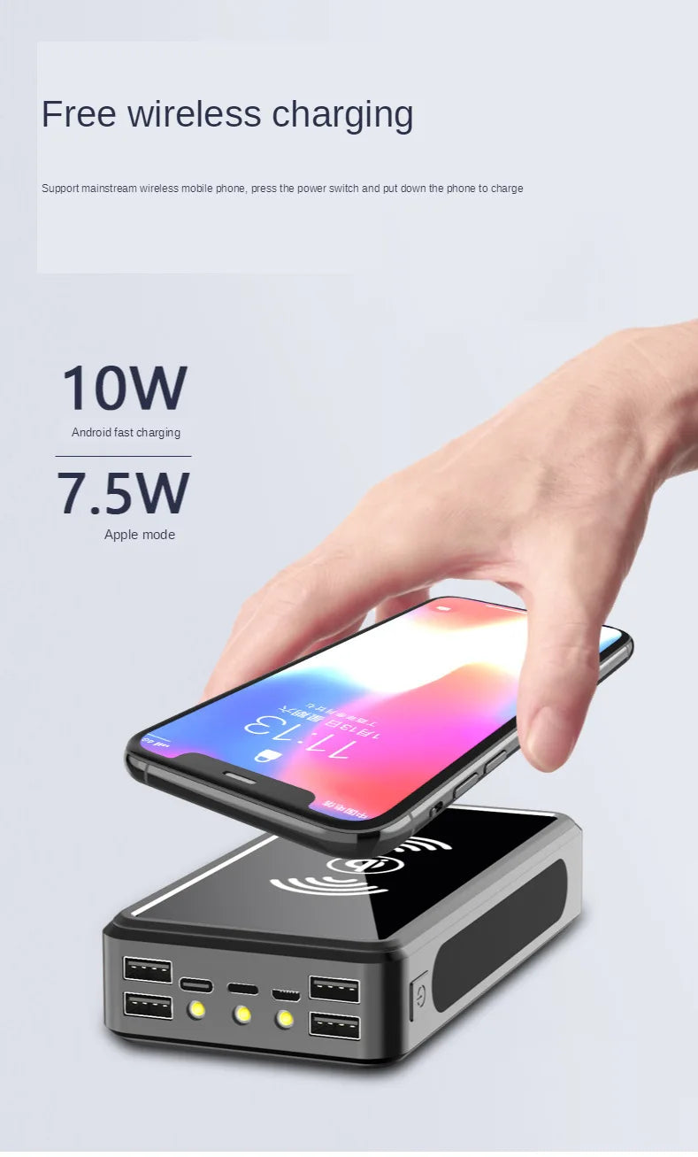 30000 MAh 100000mah 50000mah Creative BCAK Wireless Universal