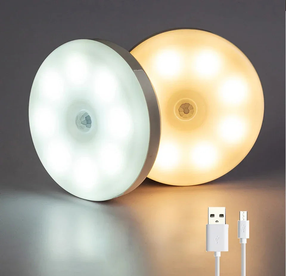 Motion Sensor LED Night Light USB Rechargeable Night