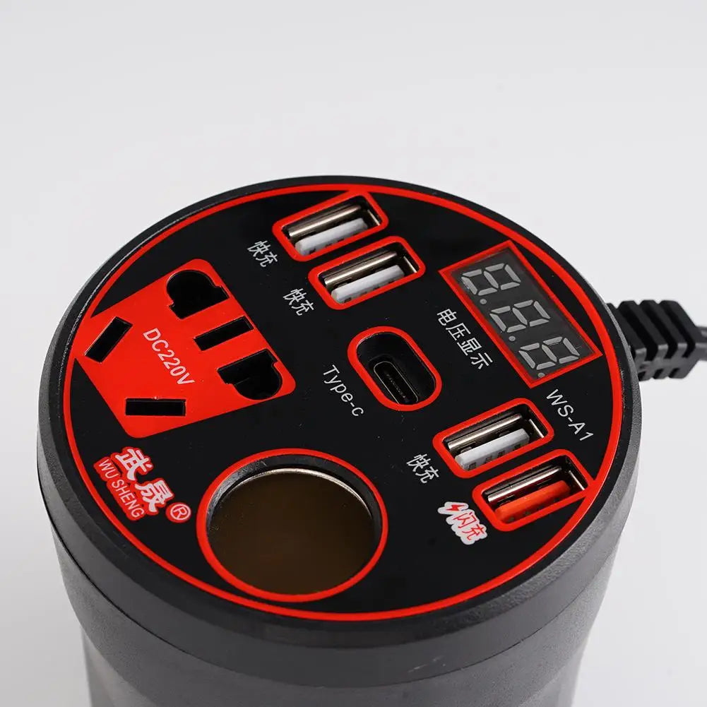 Car Power Inverter 12V/24V TO 220V Converter Type-C