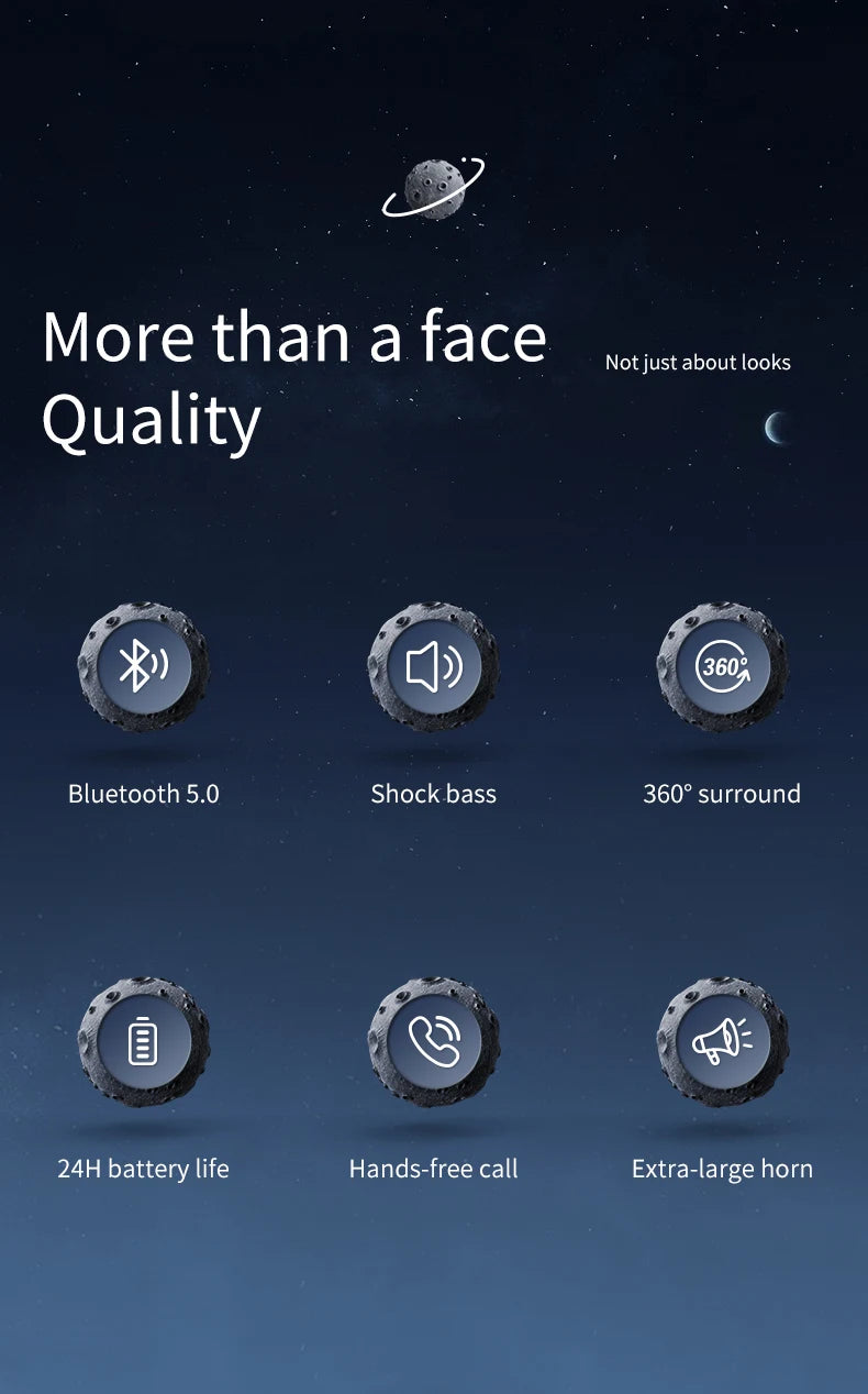 LED Mini Smart Astronaut Bluetooth Speaker Hifi Sound