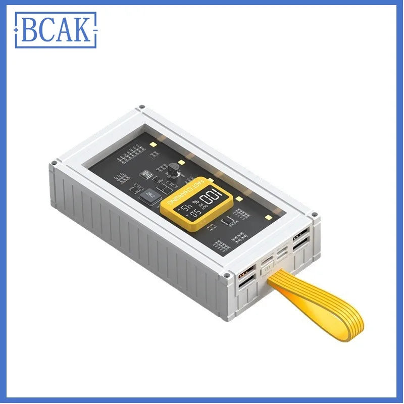 30000mAh 50000mAh 120W Fast Charging Transparent Power Bank