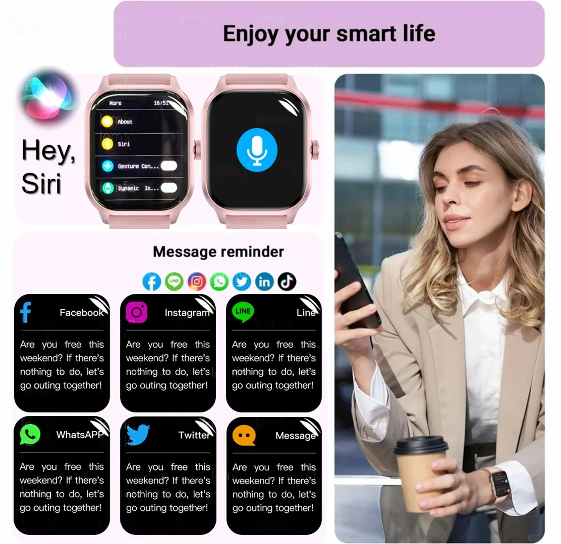 Smart Watches For Man Woman Bluetooth Call Music