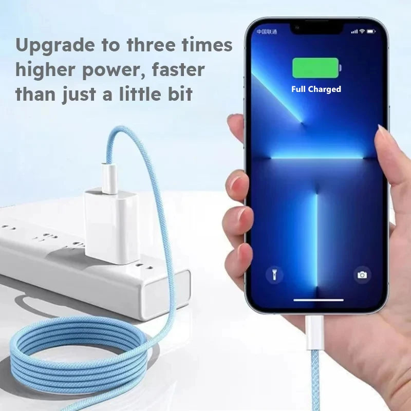 Braided 35W Fast Charge PD Cable For iPhone
