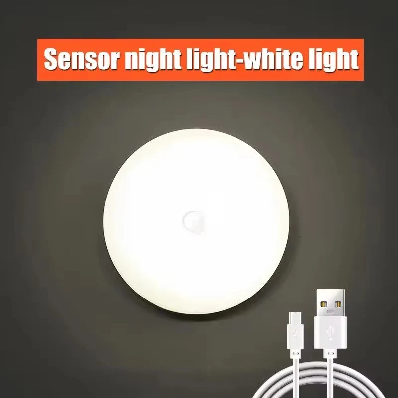 Motion Sensor LED Night Light USB Rechargeable Night