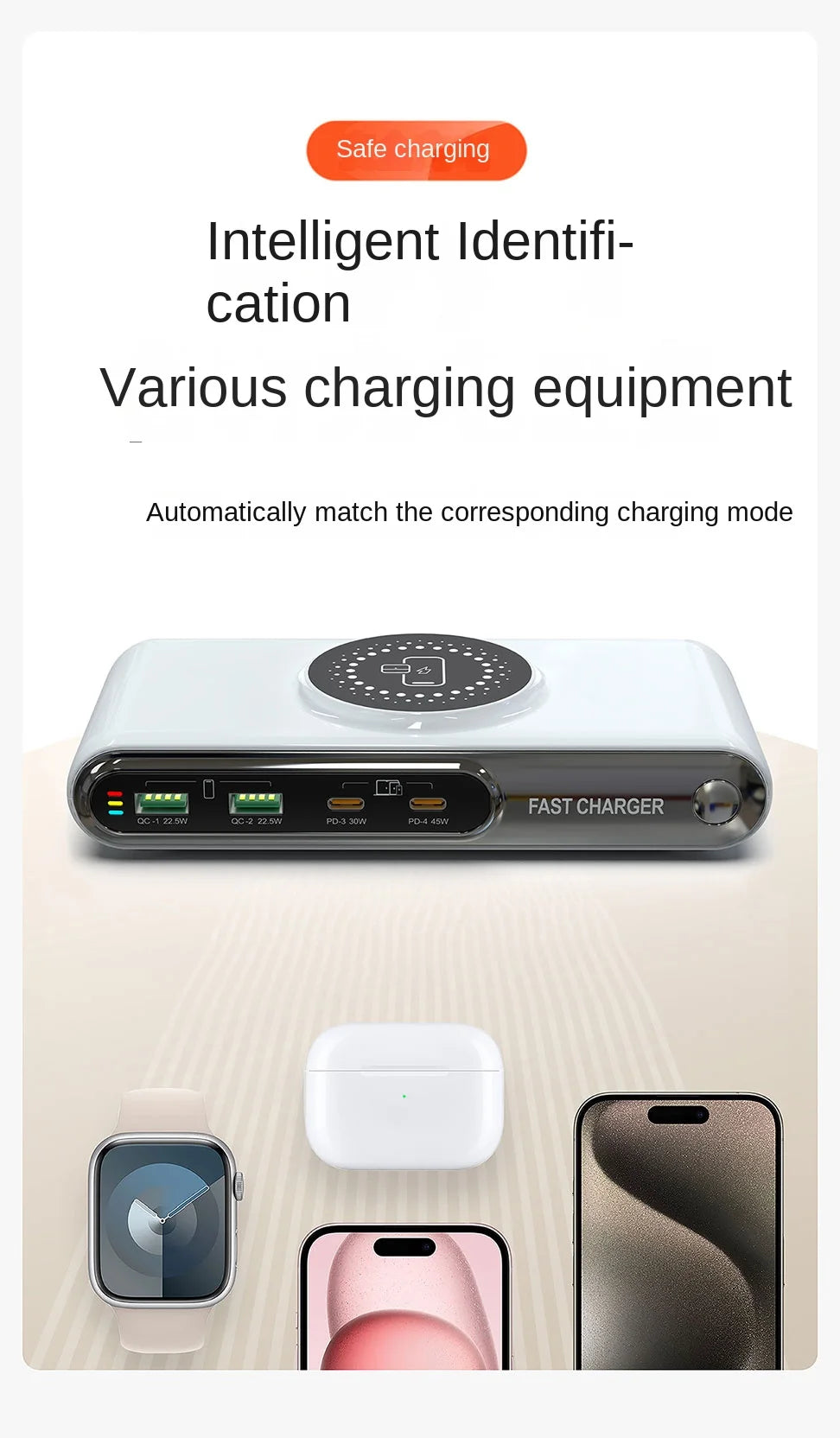 Mobile Phone Fast Charging 6-in-1 Multi-Function Charger Fast