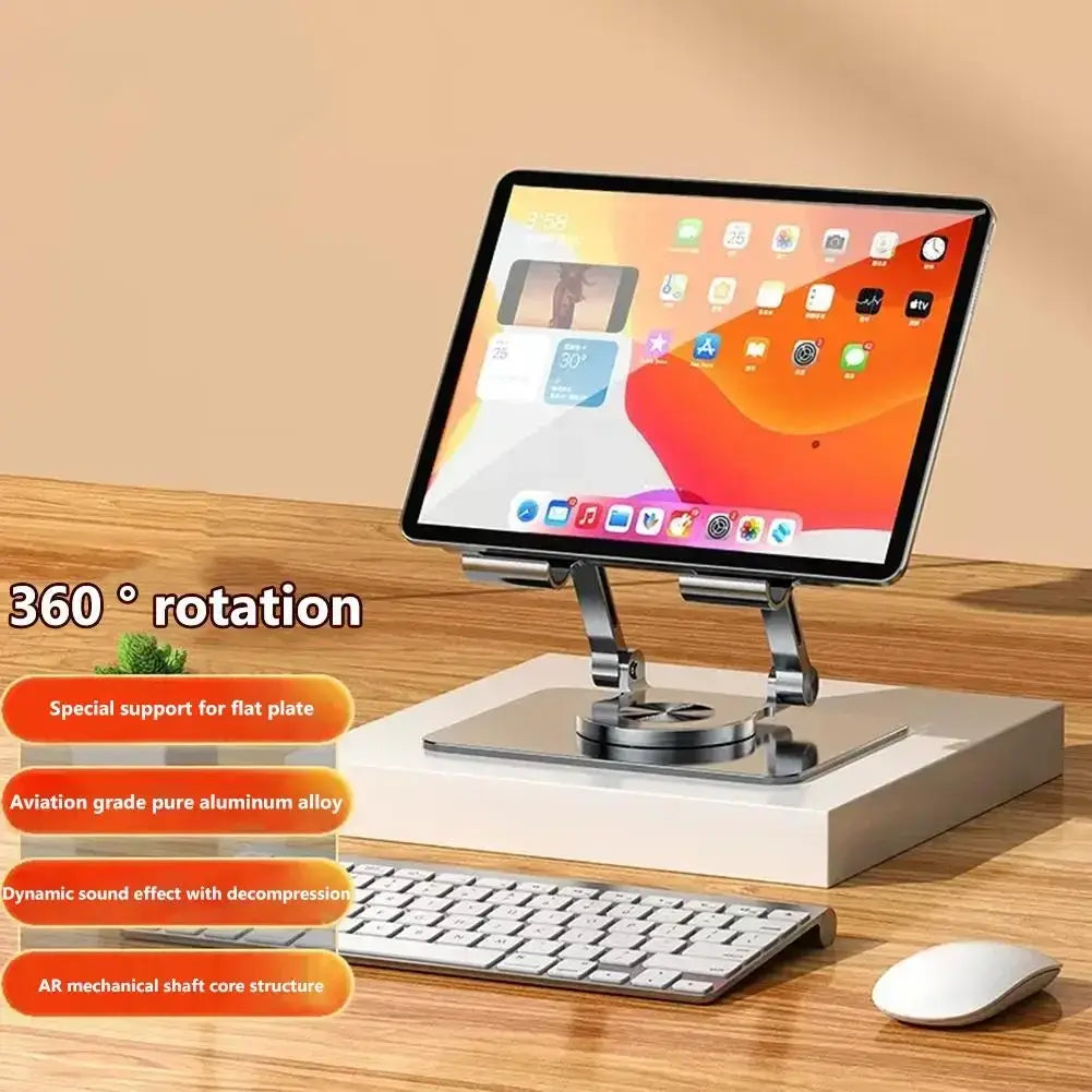 360° Rotatable Tablet Stand Adjustable Foldable Desktop Stand