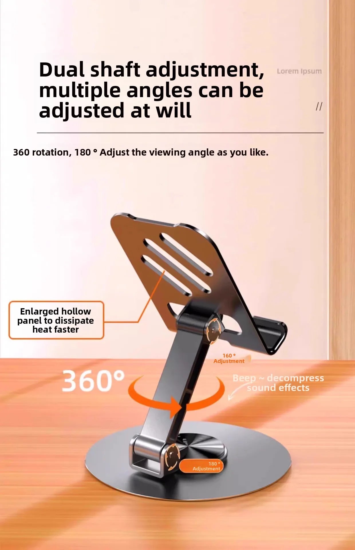 Tablet support stand rotatable mobile phone tablet accessories,