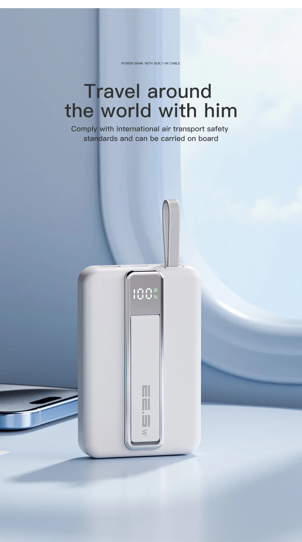 Magnetic Wireless Power Bank 10000mAh Portable PD 20W