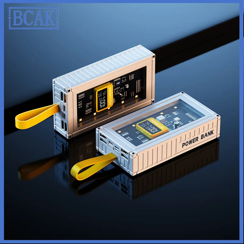 30000mAh 50000mAh 120W Fast Charging Transparent Power Bank