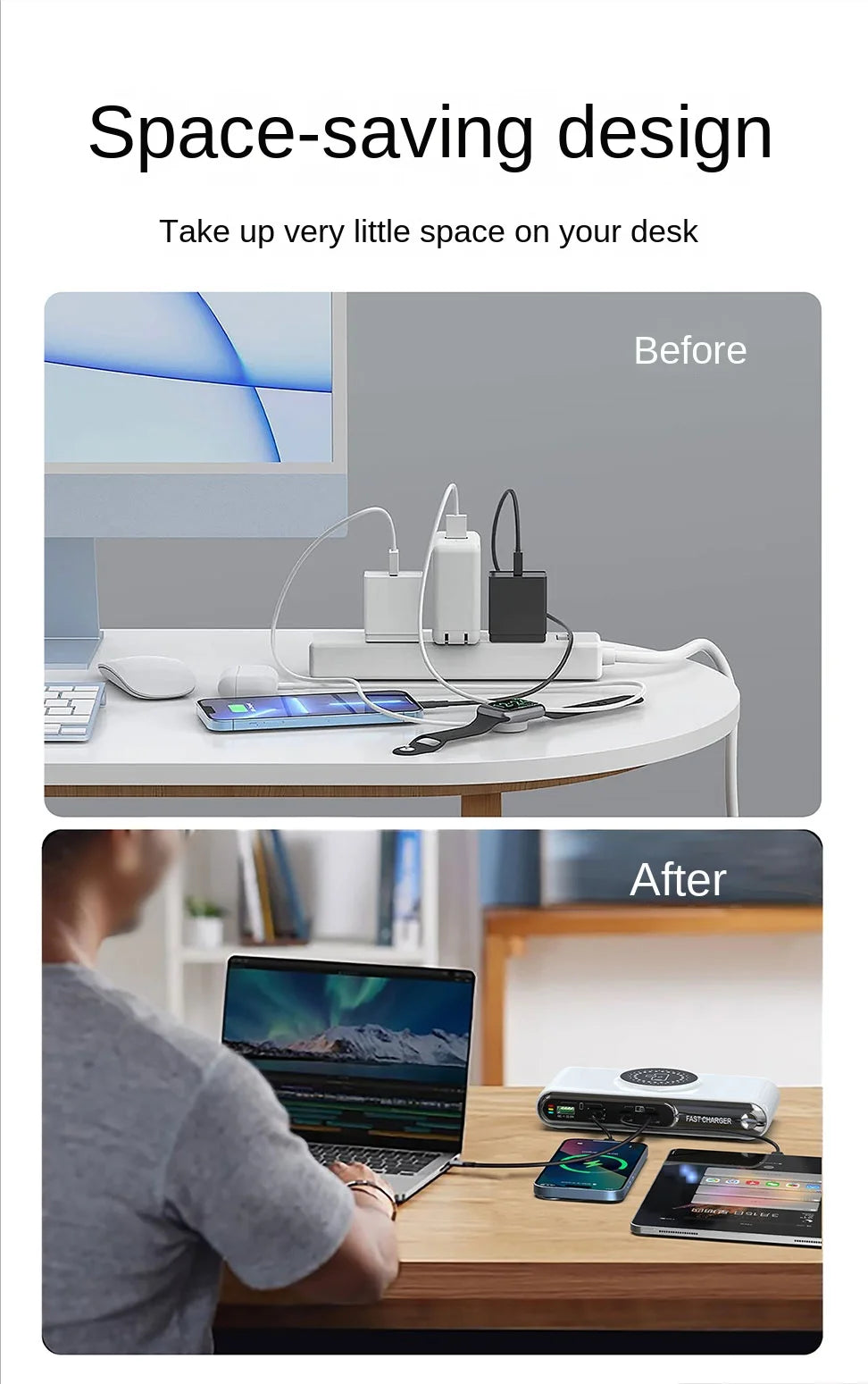 Mobile Phone Fast Charging 6-in-1 Multi-Function Charger Fast