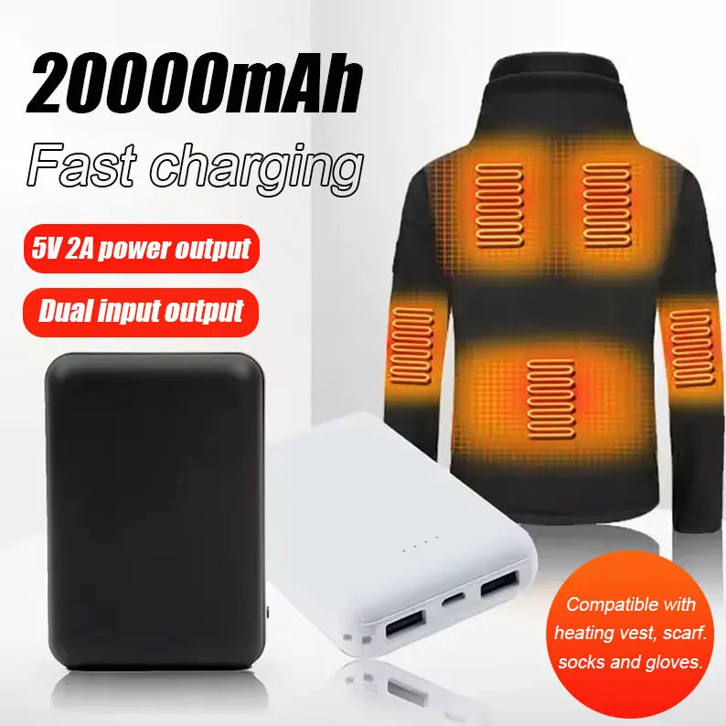 20000mAh New Power Bank Portable USB Charger Fast