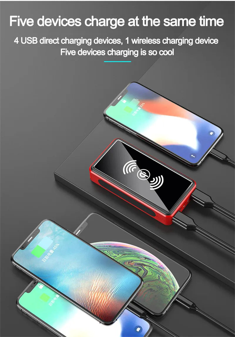 30000 MAh 100000mah 50000mah Creative BCAK Wireless Universal