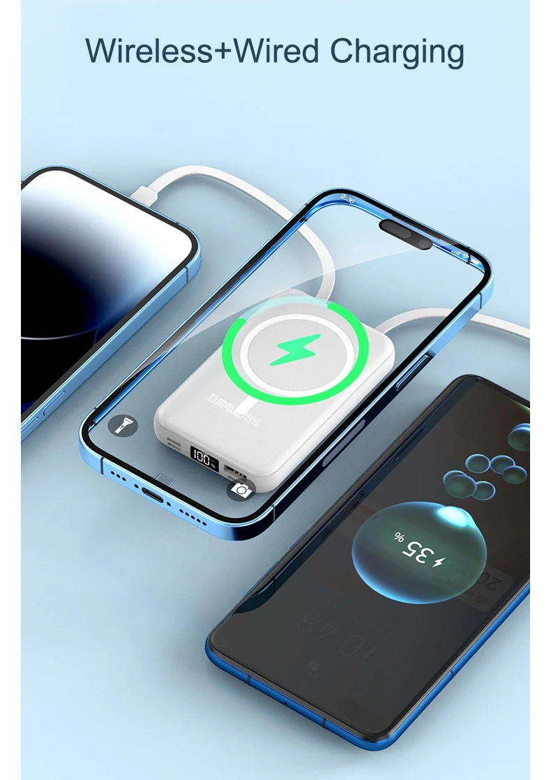 Magnetic Power Bank 20000mAh 10W Wireless Fast Charging