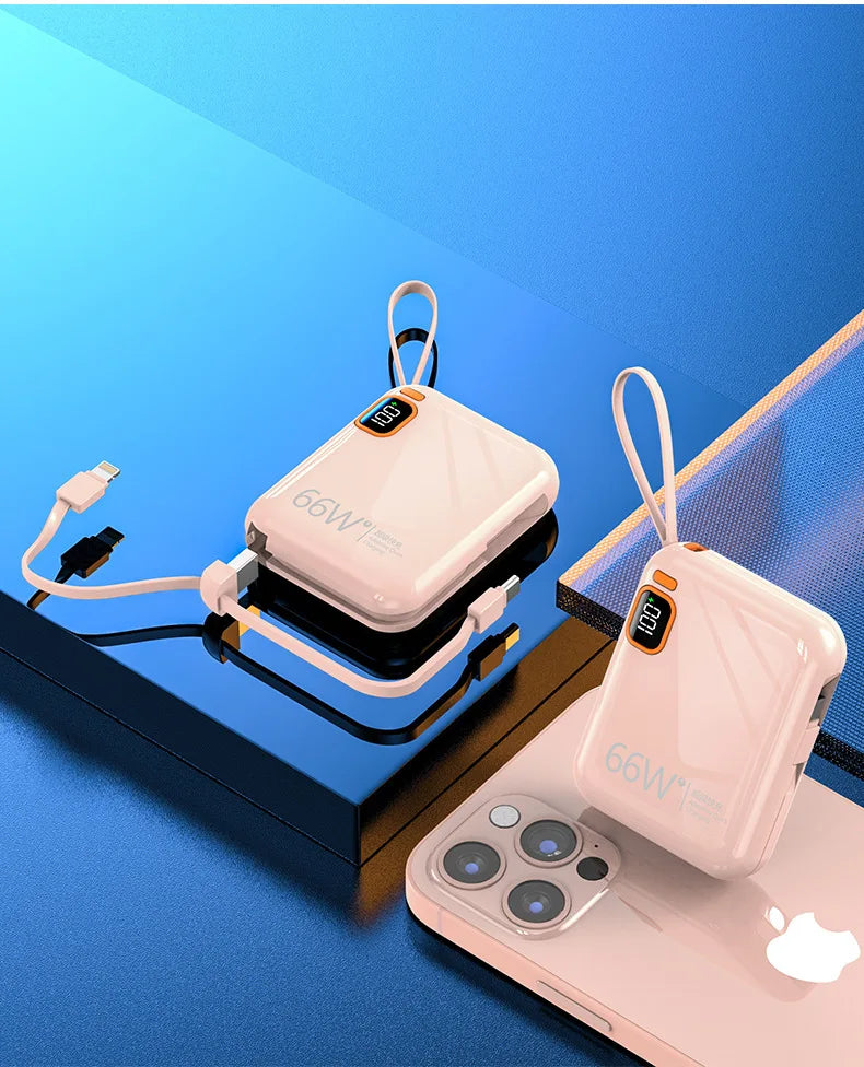 66W fast charging power bank 10000 mAh large