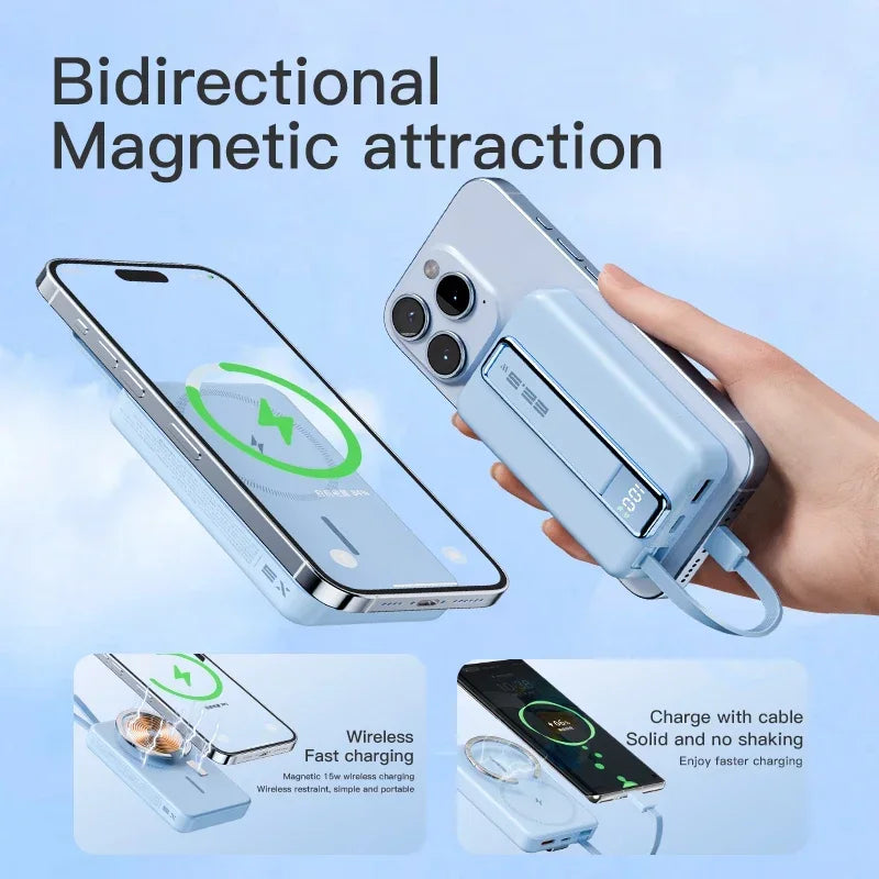 Magnetic Wireless Power Bank 10000mAh Portable PD 20W