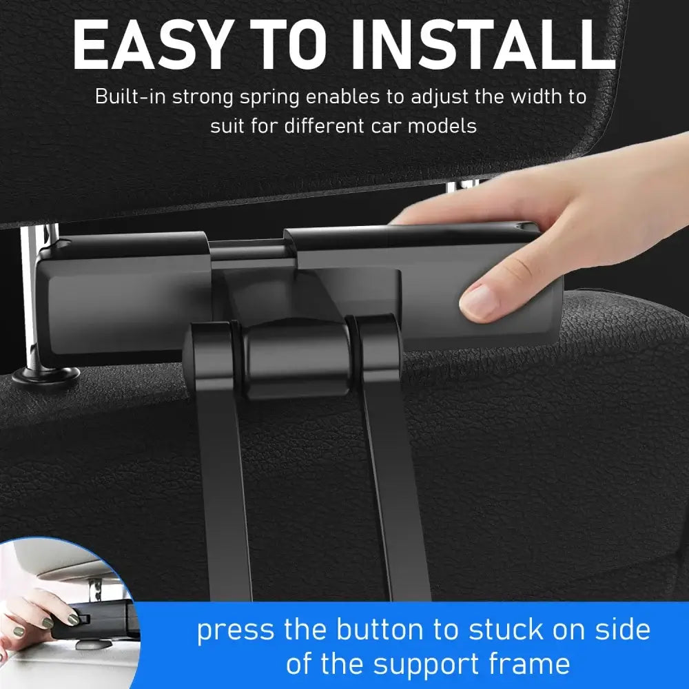 Car Seat Back Stand Telescopic Phone Tablet Holder