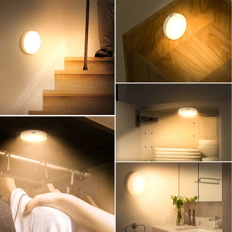 Motion Sensor LED Night Light USB Rechargeable Night