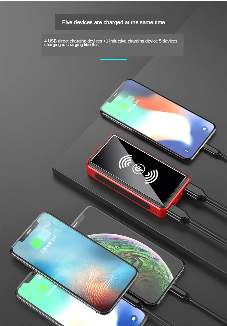 30000 MAh 100000mah 50000mah Creative BCAK Wireless Universal