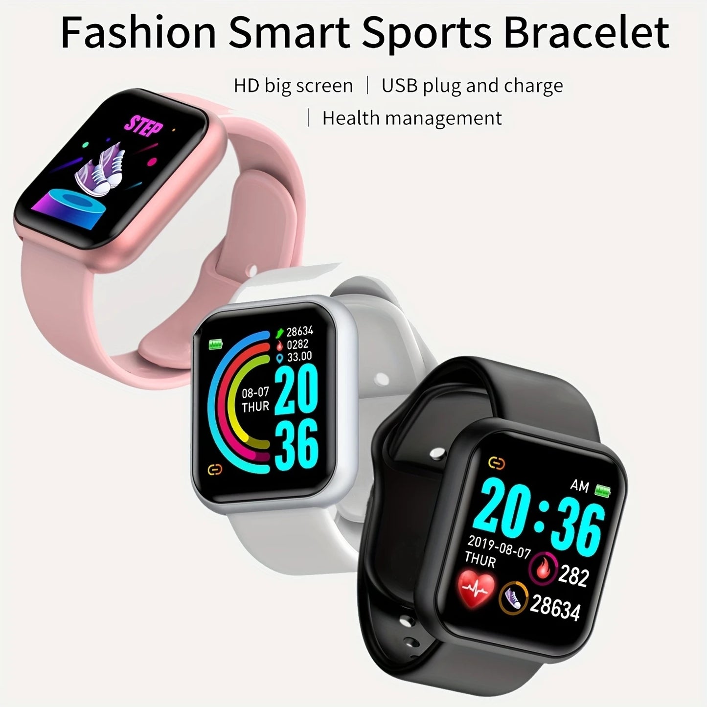 Smartwatch Men Women Wristwatches Smart Watch Message Fitness